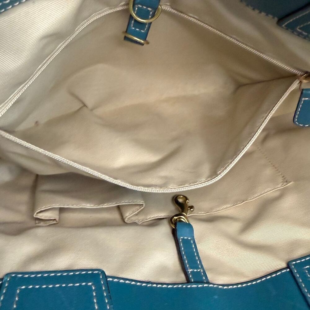 y2k Coach Straw Tote Shoulder Bag - Picture 9 of 9